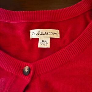 Croft and Barrel Red Cardigan